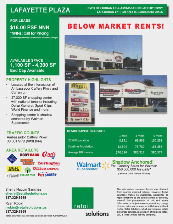 1 800 Square Foot Retail Space For Lease 120 Curran Lane B