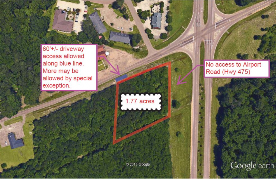Photo of Corner Lot on Flowood Drive & Airport Road | 1.77 Acre, Flowood, MS 39232